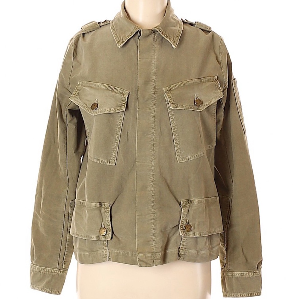 Current/Elliott cotton jacket in army green